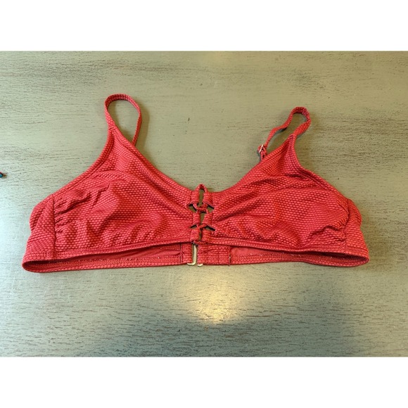 Shade & Shore Other - burgundy SHADE & SHORE swimsuit bikini top size large